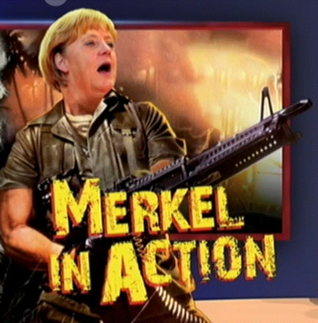 Merkel Waffen statt Brot.gif